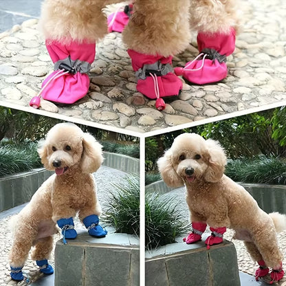[Waterproof Soft Bottom Dog Boots] Pet Dog Shoes Puppy Outdoor Soft Bottom for Cat Chihuahua Rain Boots Waterproof Boots Perros